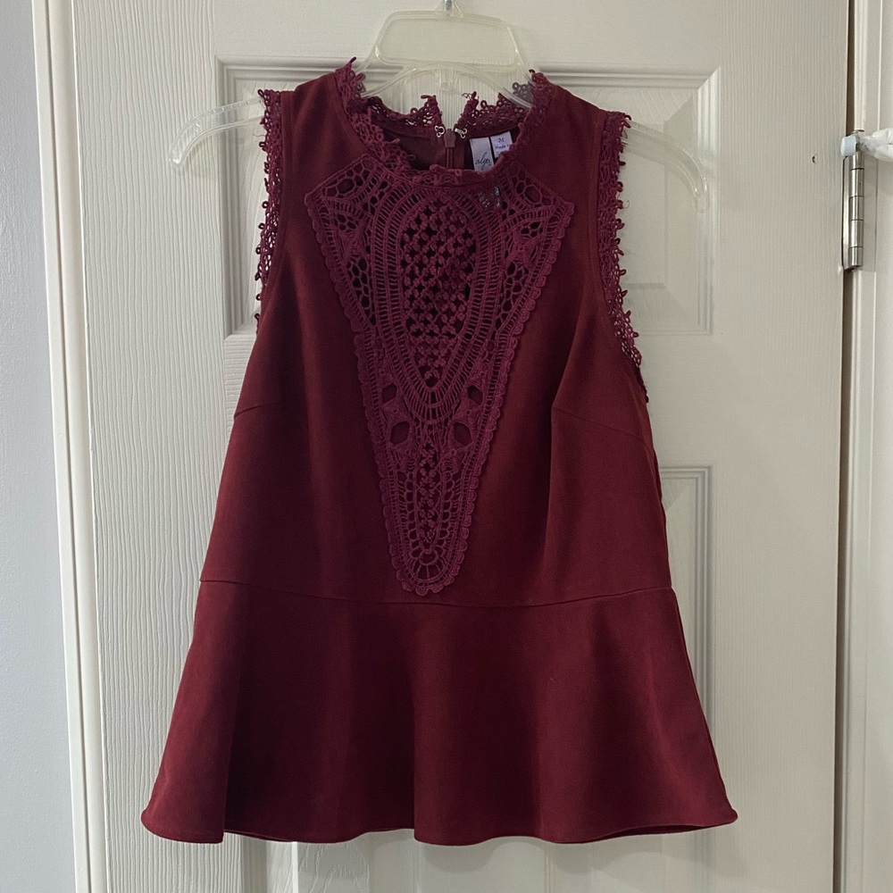 Suede tank top